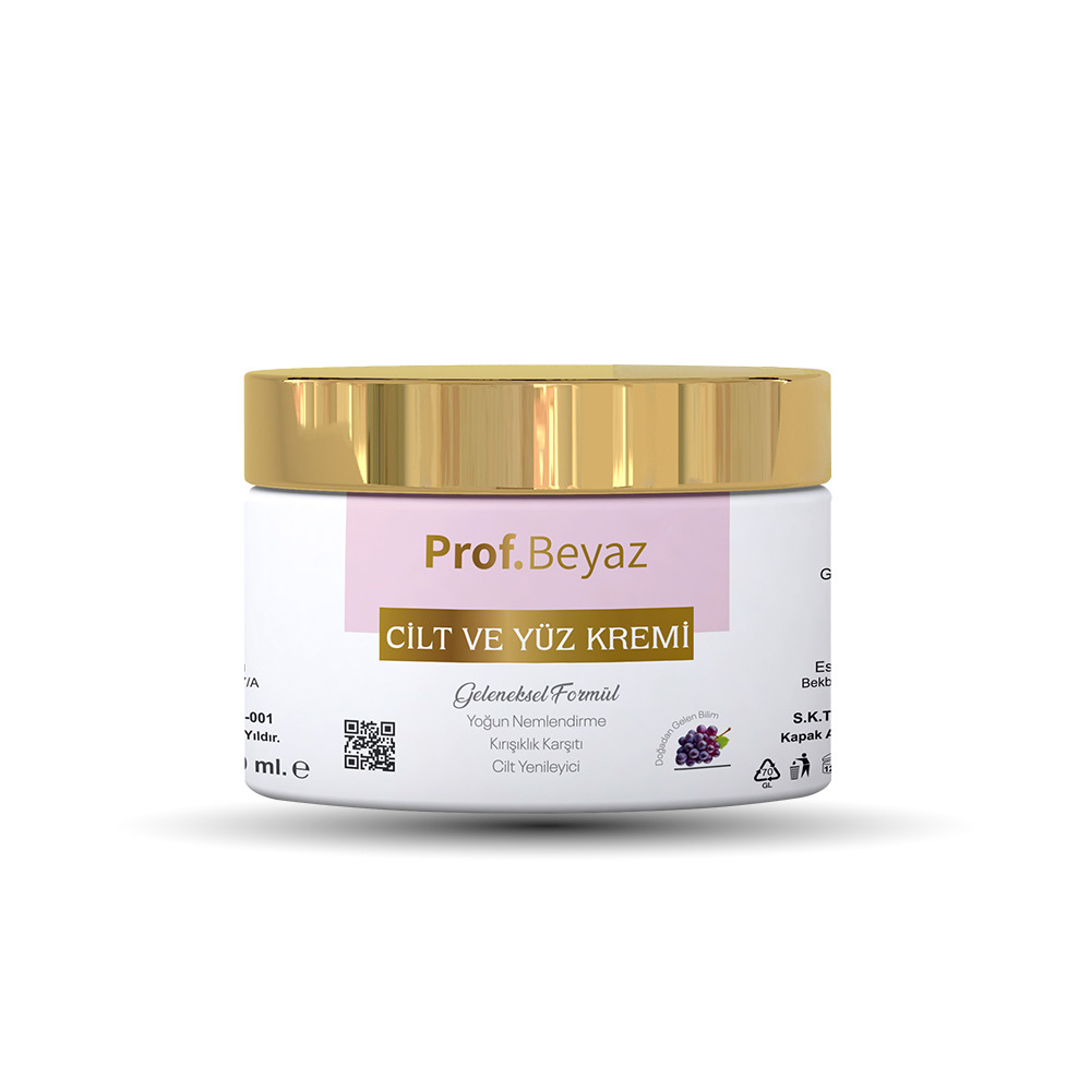 Prof Beyaz Cilt ve Yüz Kremi | Yoğun Resveratrol ve Kolajen Destekli Canlandırıcı Krem