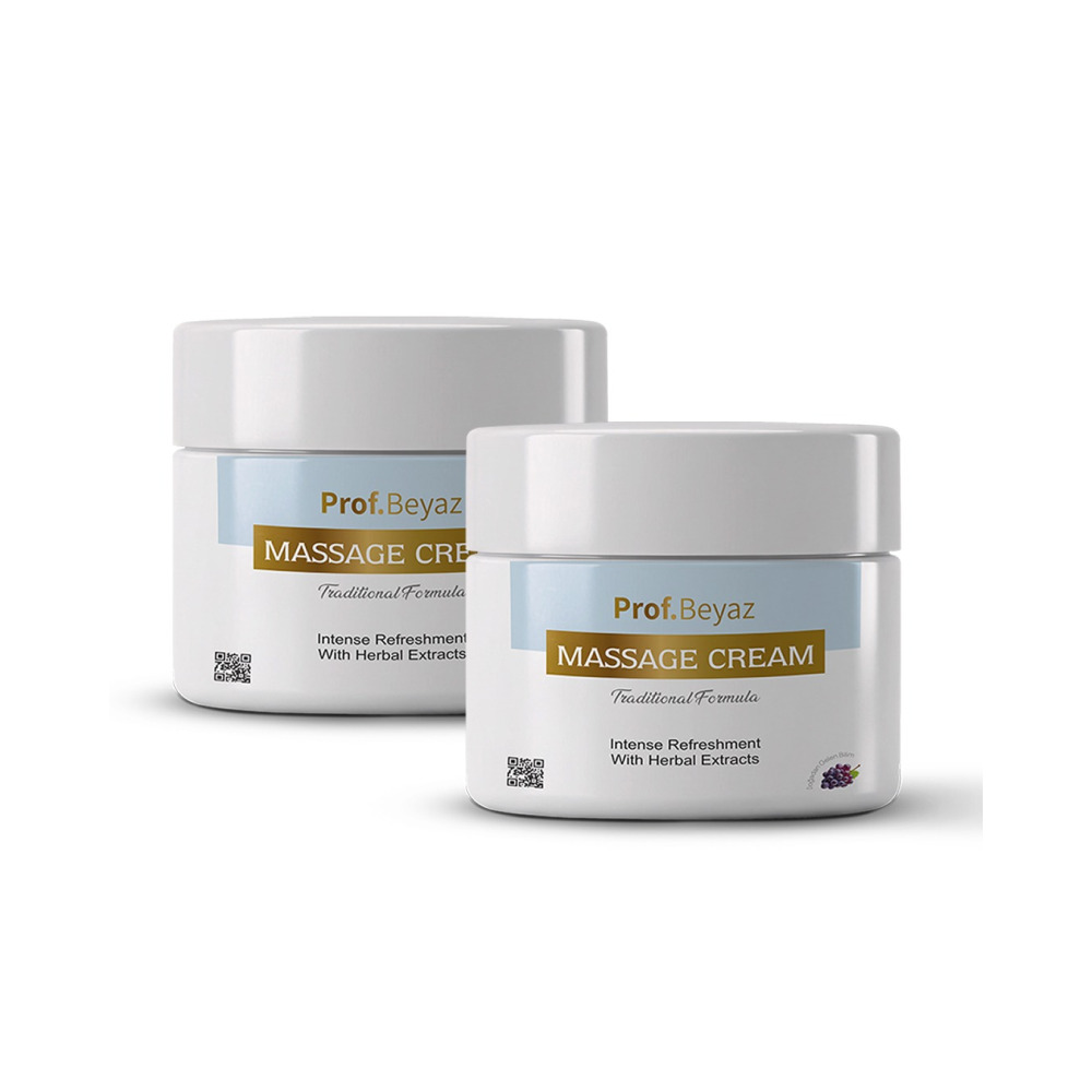 2'li Prof Beyaz Masaj Kremi | Yoğun Resveratrol Mucizesiyle Güçlendirilmiş Bitkisel Formül